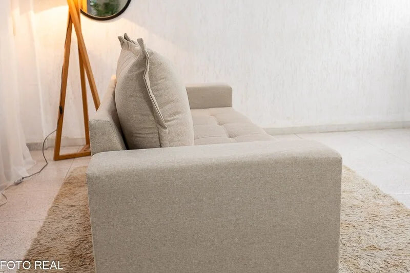 Sofá 3 lugares 8100 2.00m Linho Bege 24