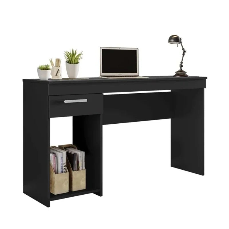 Mesa Office NT 2070 Larg. 1.08m Preto 1 Gaveta – Notável