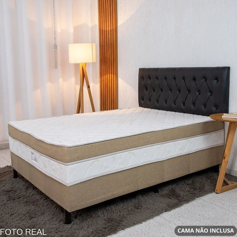 Painel Cabeceira Box Casal 1.40 Lavínia Korino Preto