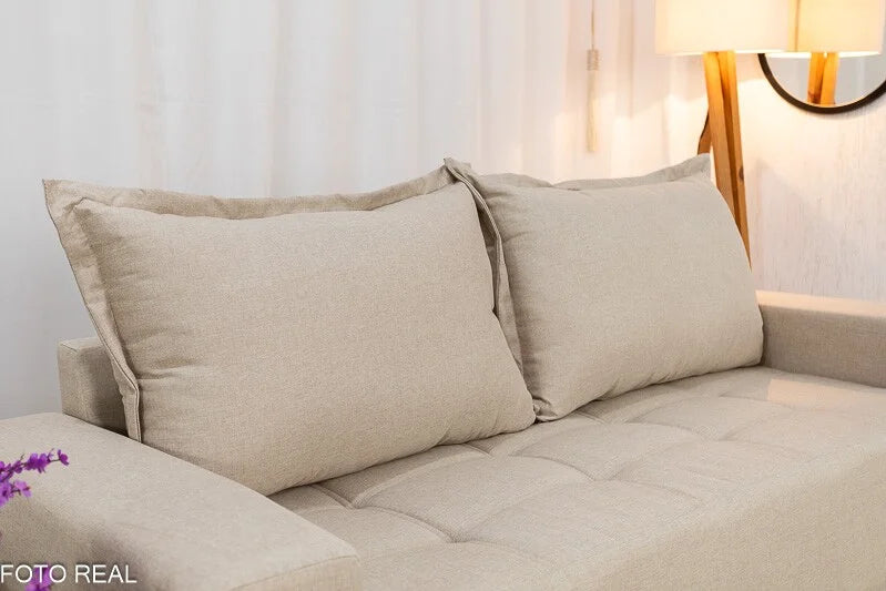 Sofá 3 lugares 8100 2.00m Linho Bege 24